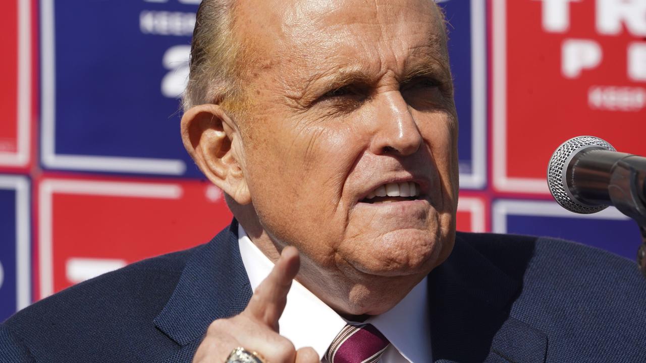 Donald Trump’s legal strategy, led by his lawyer Rudy Giuliani, is hitting roadblocks. Picture: Bryan R. Smith / AFP.