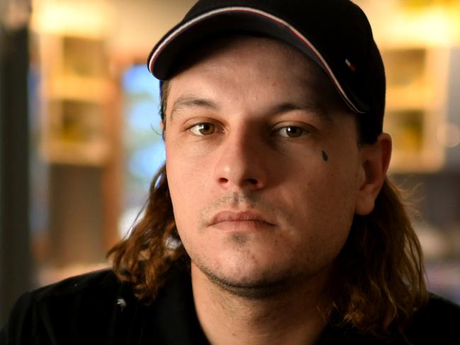 BRISBANE, AUSTRALIA - NewsWire Photos - MARCH 21, 2023.Brock Alexander is photographed at his parentÃs house in Brighton, in BrisbaneÃs north. Mr Alexander collects rainwater for drinking and container for recycling to save money and make ends meet.Picture: Dan Peled / NCA NewsWire