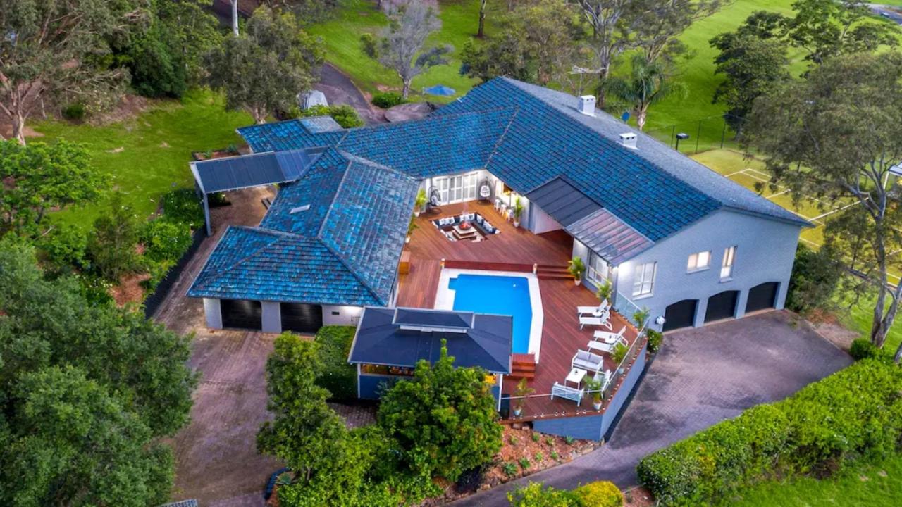 The stunning property is in Grose Vale, north west of Sydney. Picture: AirBnB