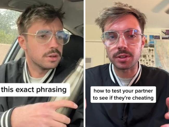 A man on TikTok has been hailed a 'genius' for a simple water bottle trick he believes could expose if your partner is cheating. Picture: TikTok