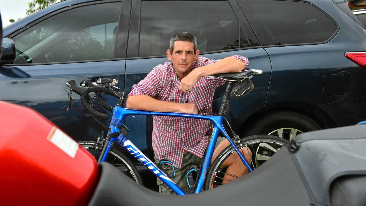 Cam Frewer has created a facebook page to educate drivers about cyclists on the roads and he has received death threats for his efforts. Picture: John McCutcheon