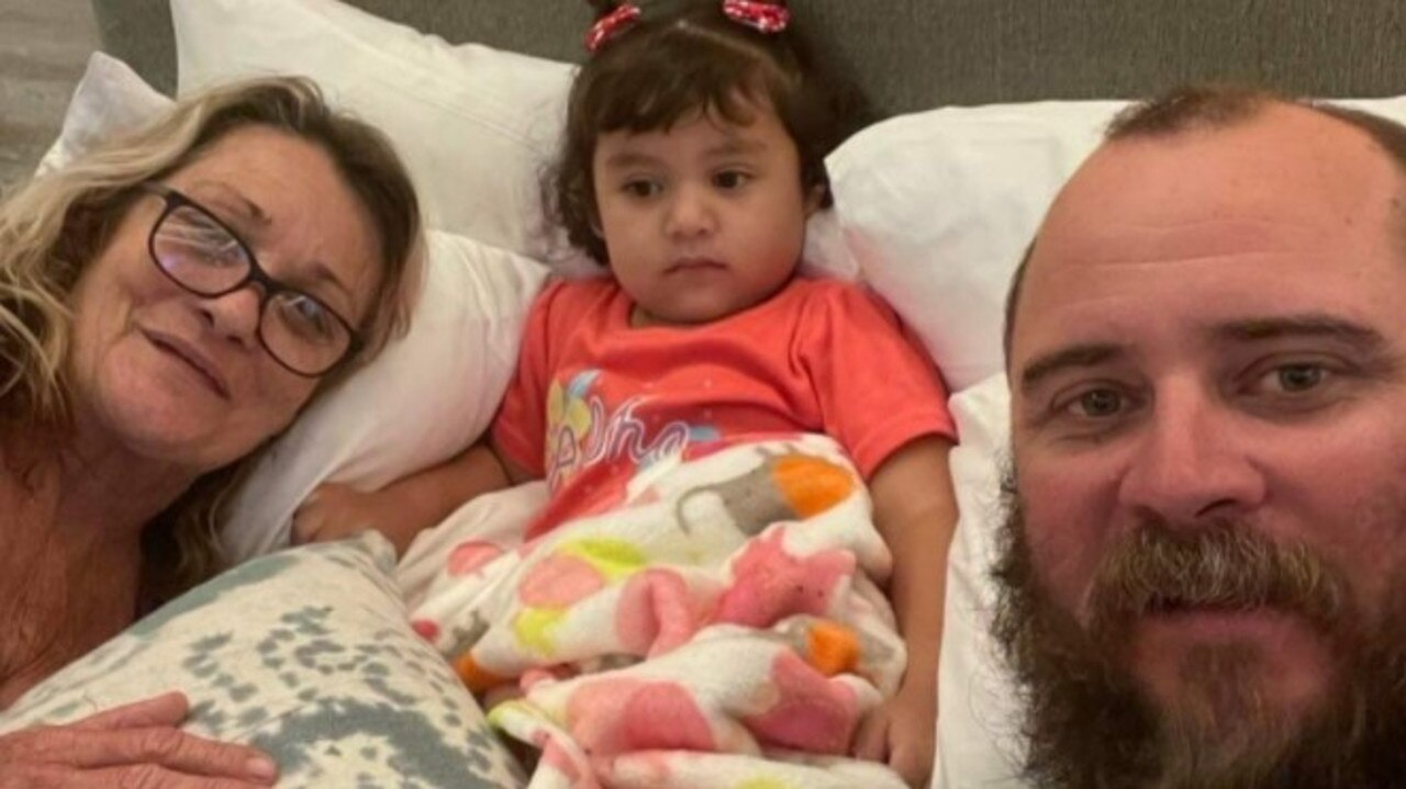 Young Adelynn has been reunited with her grandmother Leanne and uncle Ben Shanks in Mexico.