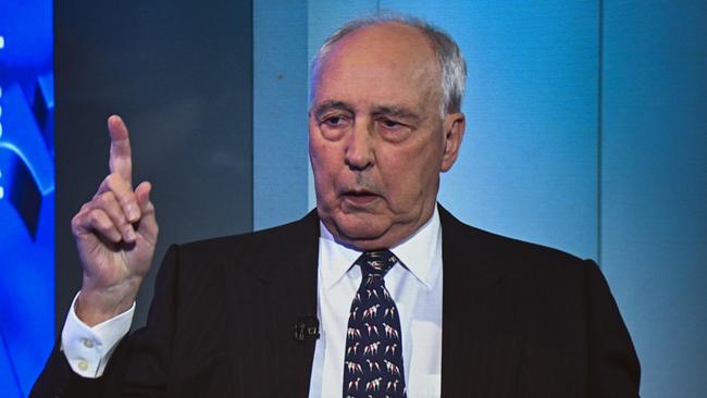 Former Prime Minister Paul Keating exploded on Wednesday. Picture: NCA NewsWire / Martin Ollman