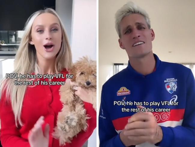 Lexi May and Rory Lobb are going viral. Photo: TikTok, @lexiimary.