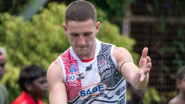 Southern Districts' James Tsitas. Picture: Aaron Black/AFLNT Media.