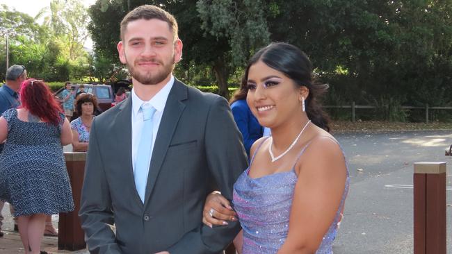 Michael Dwyer and Reyna Kishore at the Hervey Bay State High School formal.