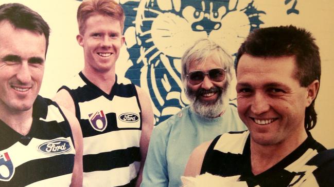 Bairstow (far right) with Tim Darcy, Tim McGrath and Geoff Davies. Picture: Alison Wynd