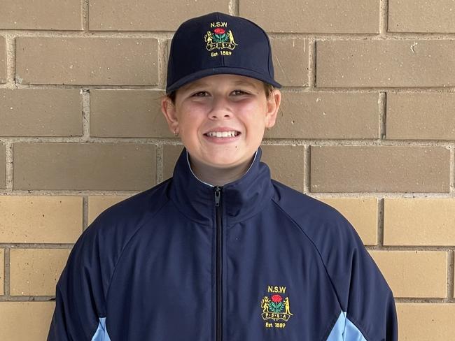 Taylor McMahon, NSW PSSA u12 Girls Cricket Team to play School Sports Australia u12 national titles in Ballarat 2022, picture at Raby Oval, Raby NSW, 16 November 2022. Picture: Jason Hosken (News Corp)