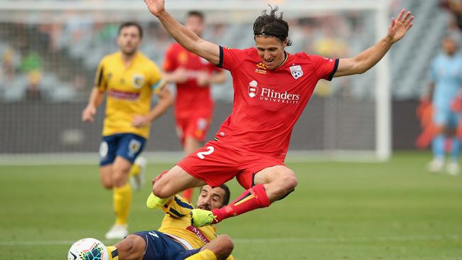 SA-born Michael Marrone has racked up 185 games over two stints with Adelaide United. Picture: Ashley Feder/Getty Images