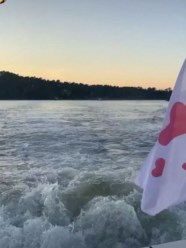 Guests were ferried to the location by boat. Picture: Instagram