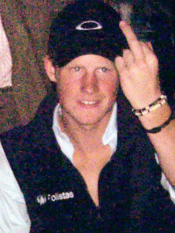 Prince Harry giving the finger in a nightclub.