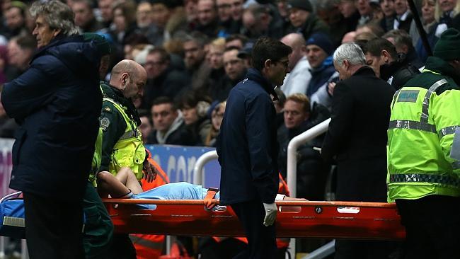 Samir Nasri was reportedly in tears as he left the field.