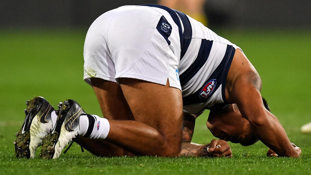 Tim Kelly seemed to make a good recovery after copping a knock. Pic: Getty Images