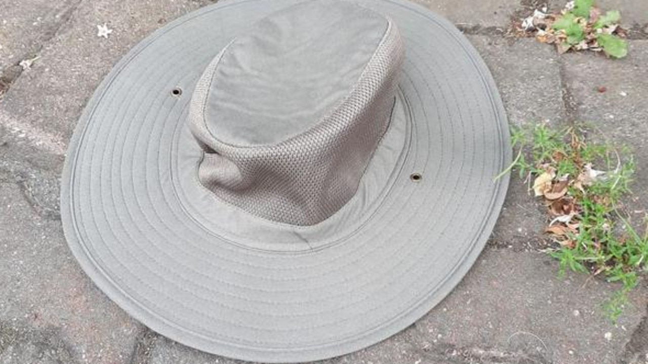 A hat that appears to belong to the Rippleside night stalker was spotted by locals. Picture: Facebook.