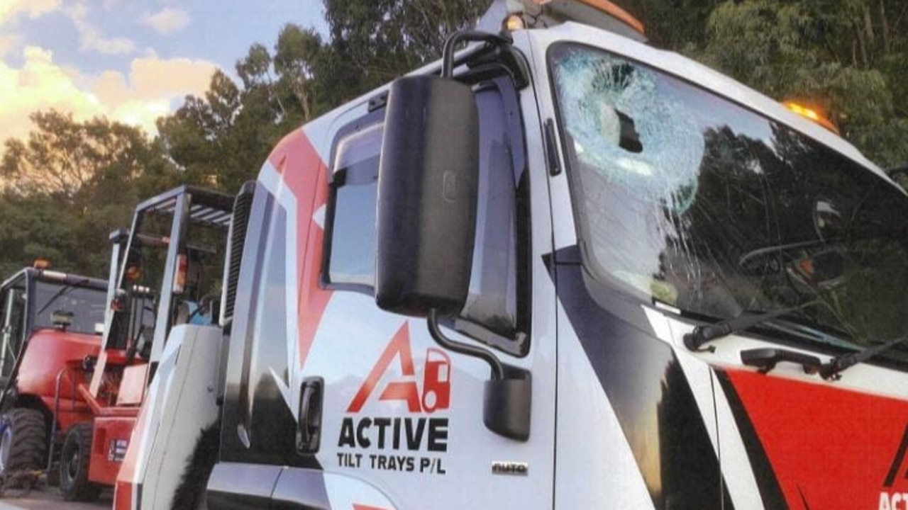 Western Freeway Near Ballarat: Truck Window Smashed After Rock Thrown ...