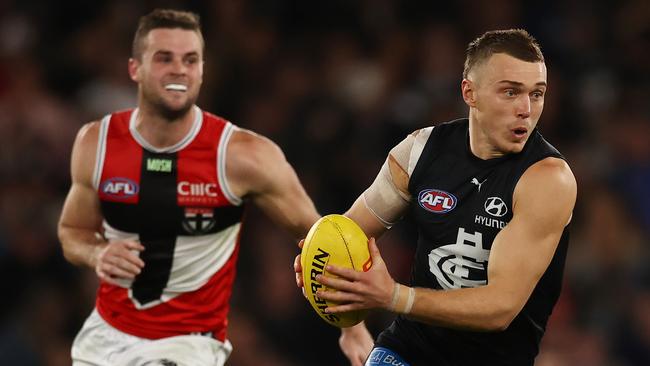 Patrick Cripps is yet to kick a goal this year. Picture: Michael Klein