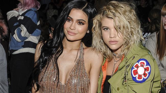 Has Kylie Jenner, left, with Sofia Richie, had a boob job? Picture: AP