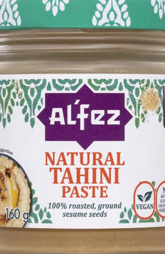 The Al’Fez Natural Tahini Paste (160g) has been recalled due to salmonella contamination. Picture: Food Standards Australia New Zealand