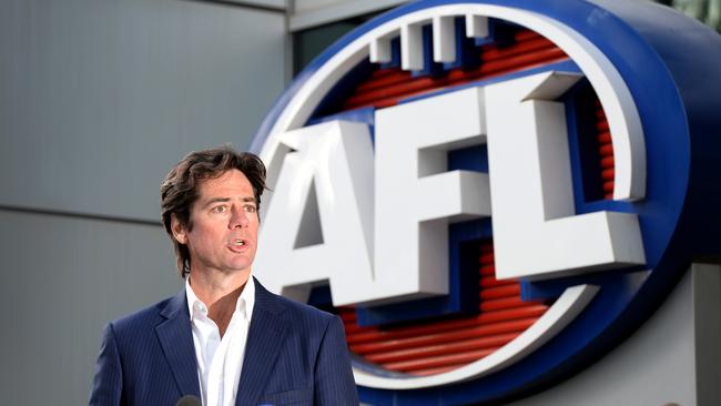 AFL CEO Gillon McLachlan at HQ. Picture: NCA NewsWire/Andrew Henshaw