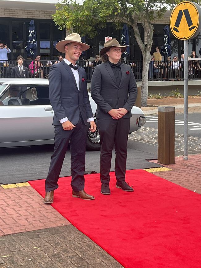 Moses Fisher and Noah arrive at the Urangan State High School formal.