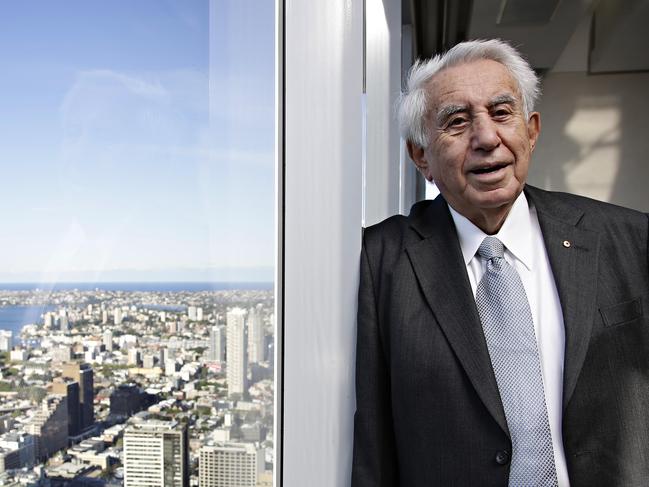 EMBARGO FOR MANSION MAG 8 OCT 2016  19/09/16 Harry Triguboff in his penthouse apartment in World Square/ Sydney CBD. Billionaire developer and head of Meriton Harry Triguboff for Mansion Australia MagazineAdam Yip/ The Australian