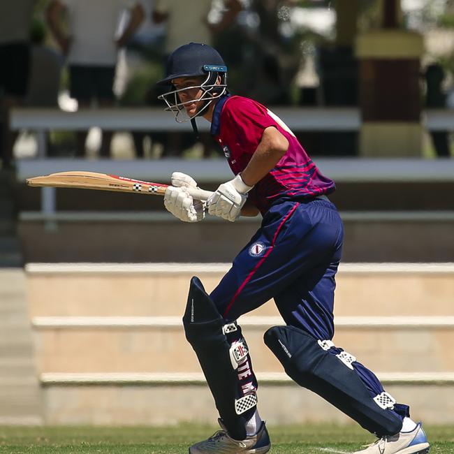 BSHÃ•s Charlie McGrath as the Southport School v Brisbane State High School at The Southport School/Village Green. Picture: Glenn Campbell