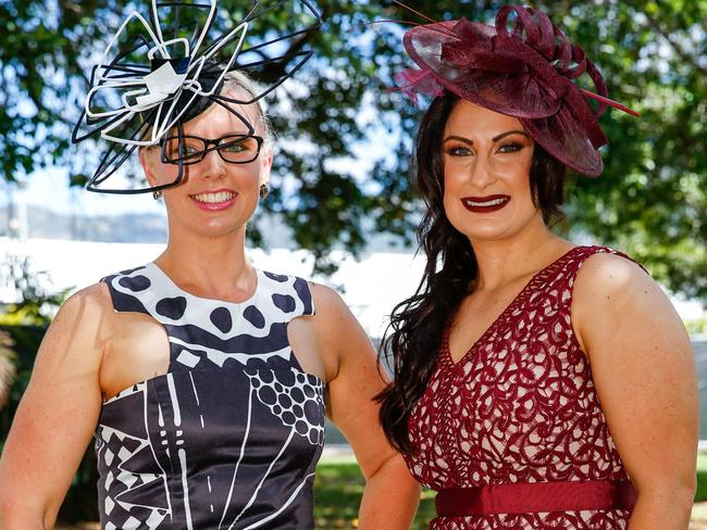 SOCIALS - Ladies Day at Cluden Racecourse - Alex Phillips and Kerrie Rush of Townsville - Sunday Mail - 23/07/2016 - .