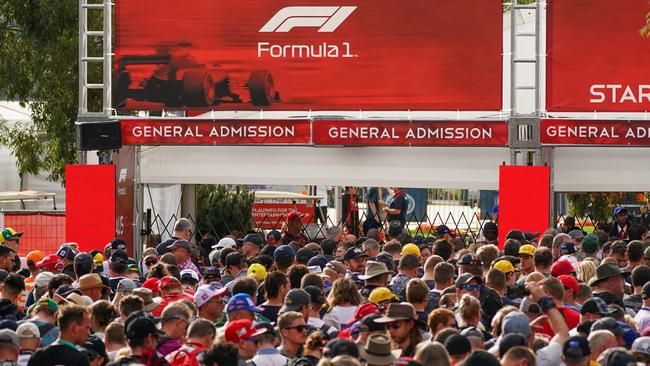 Spectators were turned away at the gates for the 2020 Australian Grand Prix, which was cancelled at late notice due to COVID-19. Picture: AAP Image/Scott Barbour