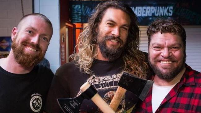 Lumber Punks hosted a surprise birthday party for Jason Momoa. Picture: Dan Maynard.