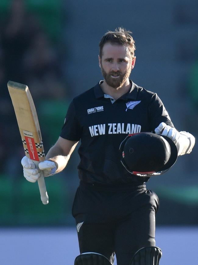 Kane Williamson scored his 15th ODI century. (Photo by Sameer Ali/Getty Images)