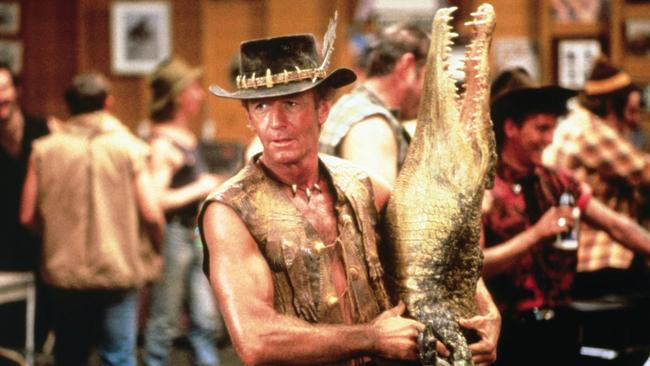 Paul Hogan in Crocodile Dundee.