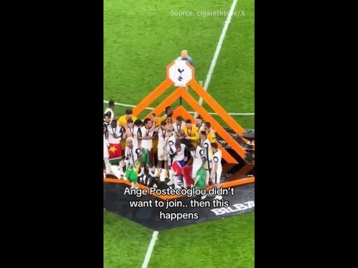 Spurs players embrace humble Ange in celebrations