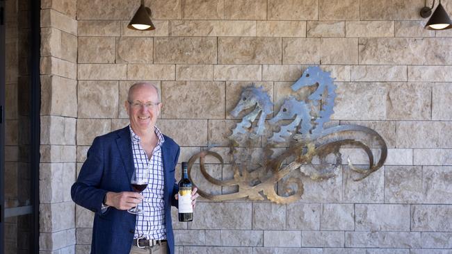 Mitchell Taylor, managing director and winemaker for Taylors Wines, at the firm’s new cellar door in the Clare Valley, South Australia.