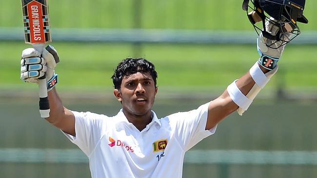 Sri Lanka's Kusal Mendis scored a century against Australia on day three of the first Test.
