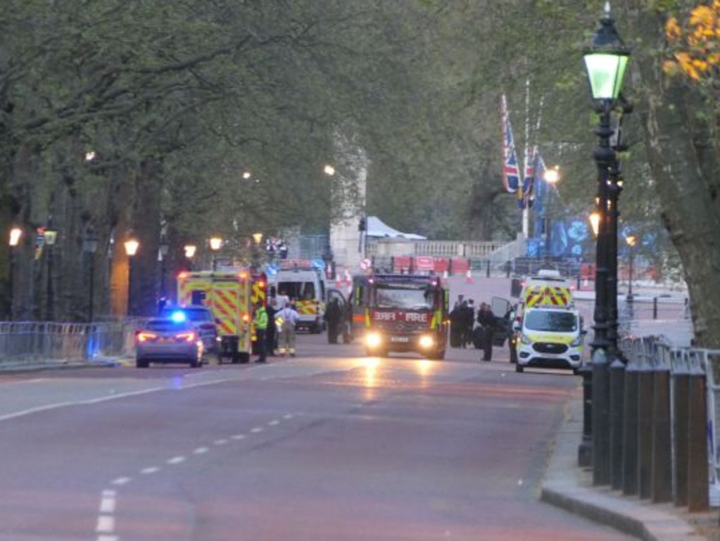 Emergency services on the scene. Picture: UK News In Pictures