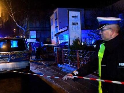 A fire broke out at an escape room in Poland, killing five. Picture: AP