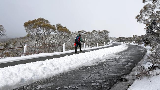 Access to the summit can be difficult, particularly in the depths of winter. Picture: PATRICK EE