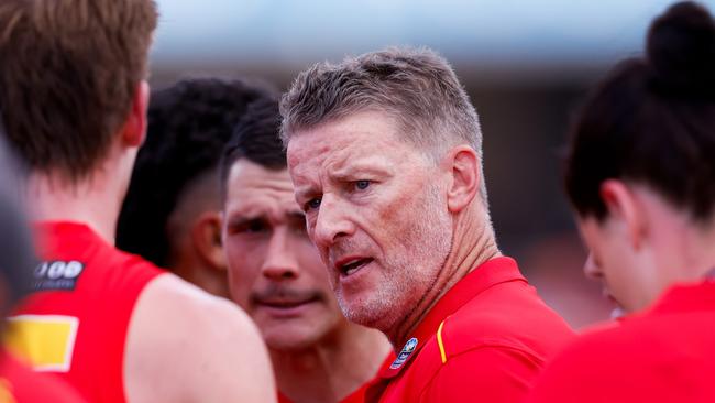 Ex-Richmond mentor Damien Hardwick is in his first year with the Suns. (Photo by Dylan Burns/AFL Photos via Getty Images)