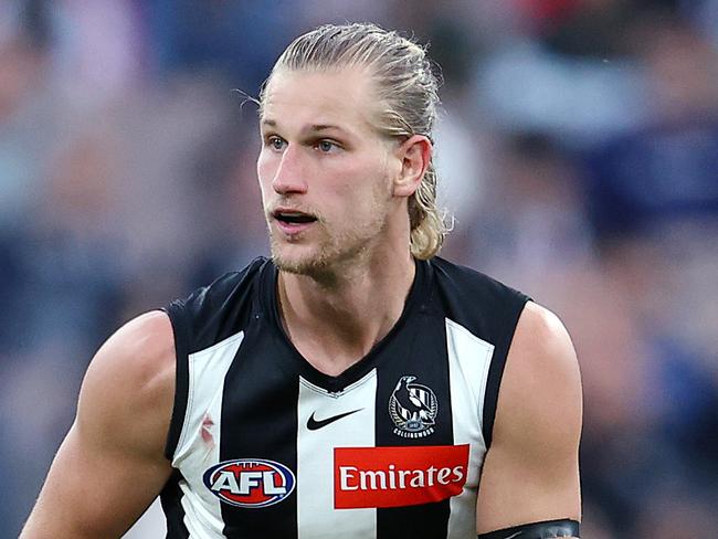 AFL Round 10. 23/05/2021.  Collingwood vs Port Adelaide at the MCG, Melbourne.   Tom Wilson of the Magpies  .  Pic: Michael Klein