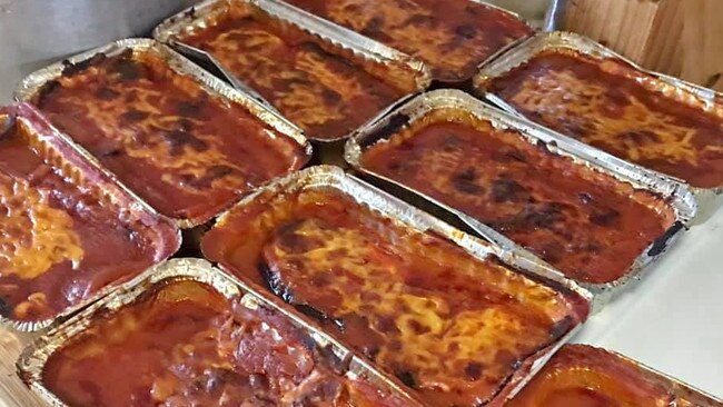 Homemade lasagnes are among those meals posted. Source: Facebook