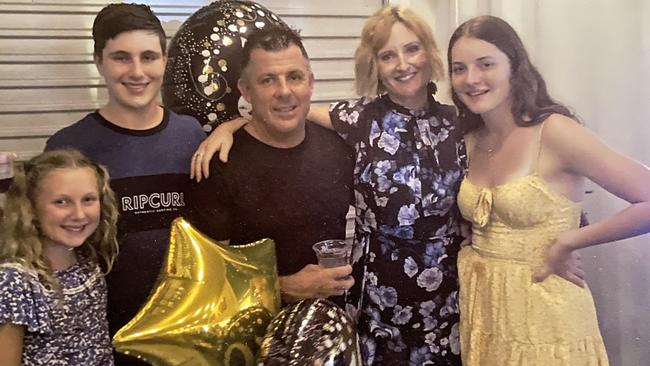 Alyssa Postle celebrates her father Troy’s 50th birthday last year with her sister Ella, 12, brother Adam, 19, mother Kellie and father Troy. Mr and Mrs Postle said both of Alyssa's siblings remained heartbroken by the loss of their sister, protector and role model.