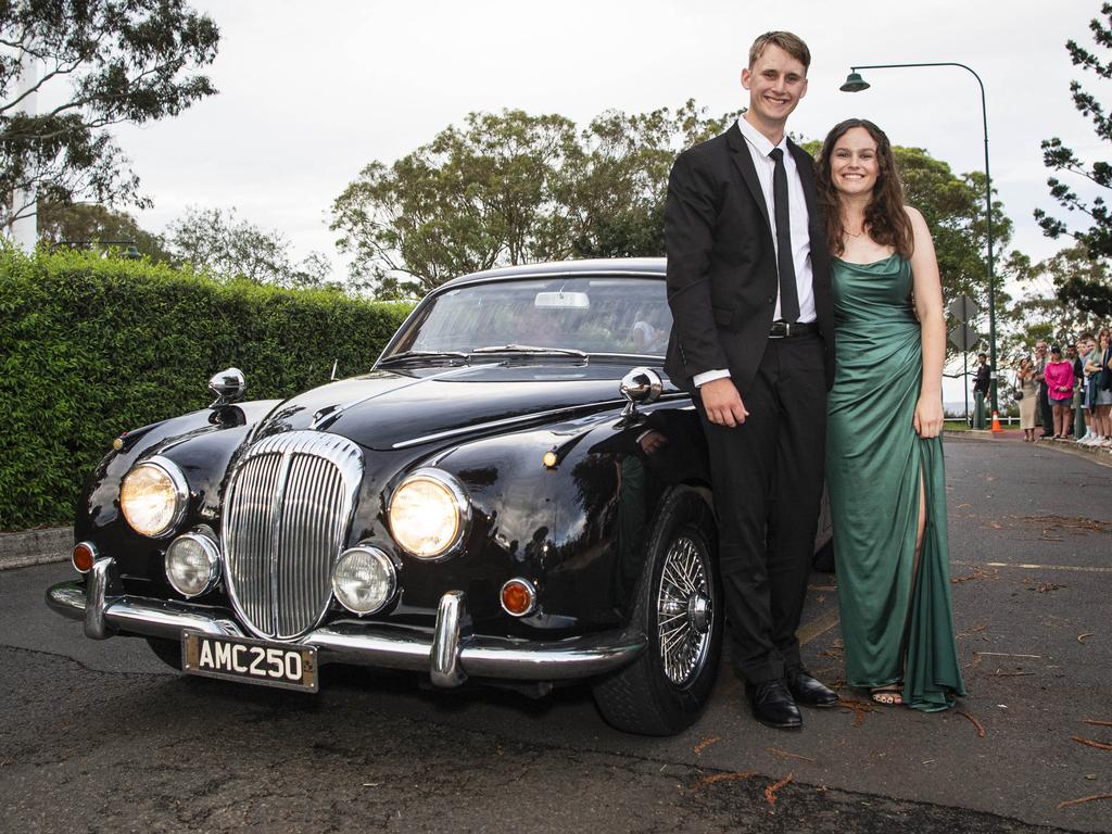 Graduates Benjamin Neilson and Kayte Windus at Toowoomba Christian College formal at Picnic Point, Friday, November 29, 2024. Picture: Kevin Farmer