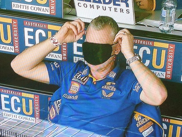 Adam Simpson could not watch.