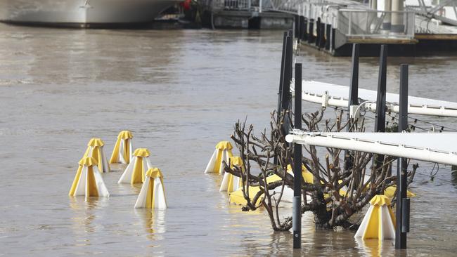 AFTER: The River Bar and Kitchen has been forced to close after an extreme rain bomb rocked Brisbane city. Photo by Peter Wallis/Getty Images