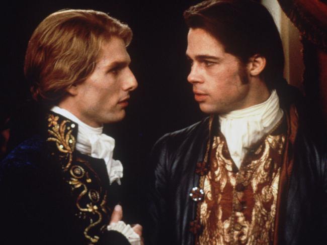 Bloody great place ... New Orleans’ most famous vampires, Lestat (Tom Cruise) and Louis (Brad Pitt) in 'Interview with a Vampire'.