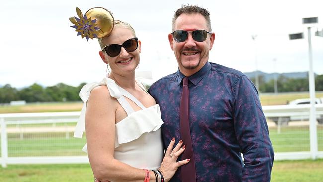 Alaina Anderlini and Grany Woolcock at the Cairns Cup on Saturday. Photo by Emily Barker
