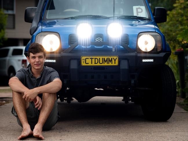 <s1>Nicholas Glazbrook has won the <i>NT News</i>' online poll for quirkiest number plate in the Territory.</s1> <source> Picture: Che Chorley</source>