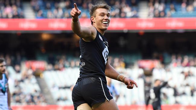 Patrick Cripps will lead the Blues in 2019 with co-captain Sam Docherty sidelined again. Pic: AAP