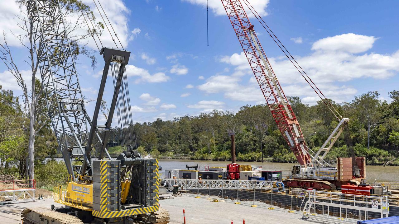 Centenary Motorway Bridge duplication in Jindalee. Picture: Richard Walker