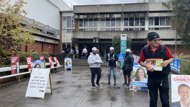 Despite being across the road from Granville Public School, the Granville TAFE booth was much quieter.